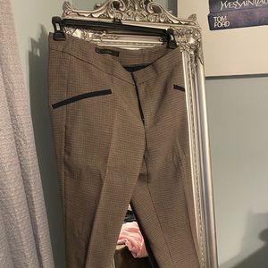 Zara Basic Plaid Trousers